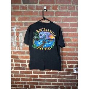 Vintage 90s Daytona Beach 1998 Bike Week Florida Beach Motorcycle Adult Large